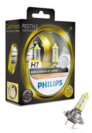 Lâmpada Philips Color Vision H7 4000k AMARELO - unidade Menor preço em Lâmpada Philips Color Vision H7 4000k AMARELO - unidade