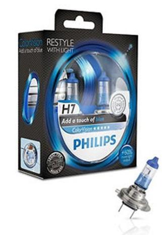 Lâmpada Philips Color Vision H7 4000k AZUL- unidade Menor preço em Lâmpada Philips Color Vision H7 4000k AZUL- unidade