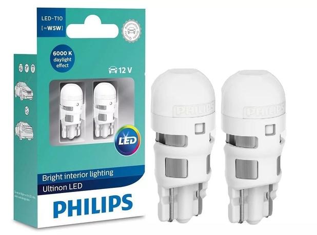Lâmpada Philips Pingo Led Ultinon 6000k W5w T10 Super Branca Menor preço em Lâmpada Philips Pingo Led Ultinon 6000k W5w T10 Super Branca
