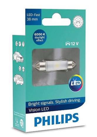 Lâmpada Philips Torpedo Vision Led 38 Mm Led 6000k 12v Menor preço em Lâmpada Philips Torpedo Vision Led 38 Mm Led 6000k 12v