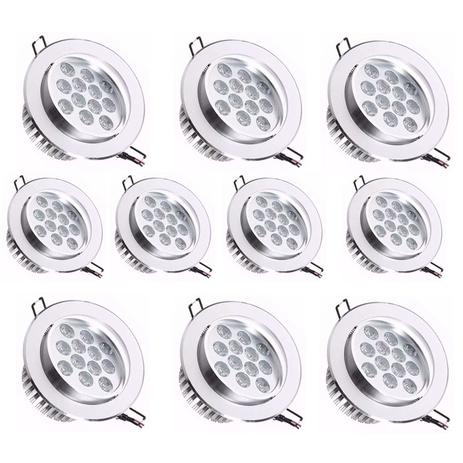 Lâmpada Spot Led 12w Dicróica Branco Frio Redonda Prata Kit 10 - Power xl Menor preço em Lâmpada Spot Led 12w Dicróica Branco Frio Redonda Prata Kit 10 - Power xl
