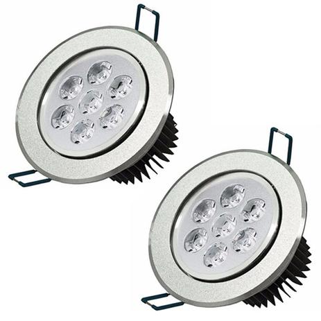 Lâmpada Spot Led 7w Dicróica Branco Quente Redonda Prata Kit 2 - Power xl é boa?