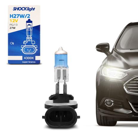 Lâmpada Super Branca H27 4300K 27W 12V Efeito Xênon Aplicação Farol - Shocklight Menor preço em Lâmpada Super Branca H27 4300K 27W 12V Efeito Xênon Aplicação Farol - Shocklight