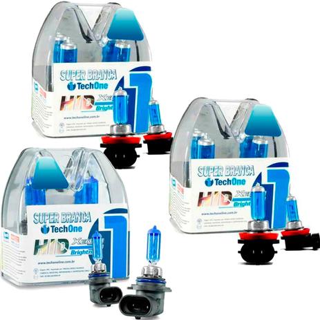 Lampada Super Branca VW Fox 2003 a 2014 Foco Duplo Farol Alto Baixo e Neblina - Techone Menor preço em Lampada Super Branca VW Fox 2003 a 2014 Foco Duplo Farol Alto Baixo e Neblina - Techone