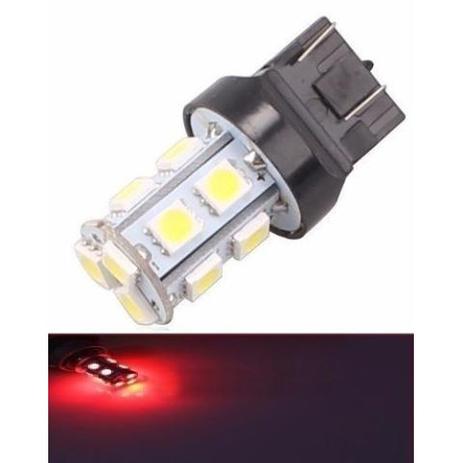 Lampada T20 13 Led 2 Polo Vermelha 7443 5050 W21w Mfl Menor preço em Lampada T20 13 Led 2 Polo Vermelha 7443 5050 W21w Mfl