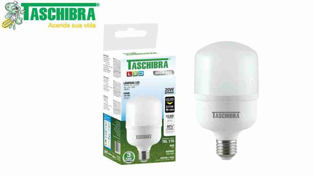 Lâmpada Taschibra Led Hig Power Luz Fria 20w E27 1600 Lumens Bivolt Menor preço em Lâmpada Taschibra Led Hig Power Luz Fria 20w E27 1600 Lumens Bivolt