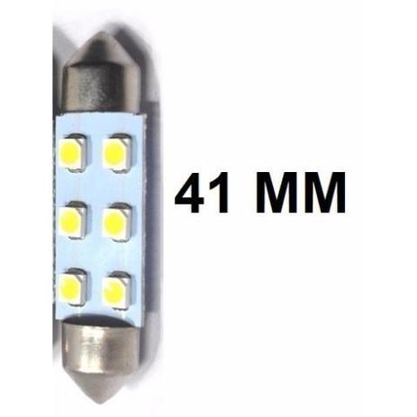 Lampada Torpedo 6 Led C5w 41 Mm Mfl Menor preço em Lampada Torpedo 6 Led C5w 41 Mm Mfl