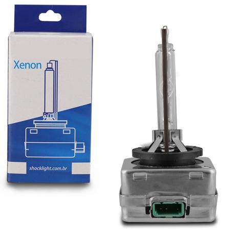 Lâmpada Xênon Reposição D3S PK32d-5 5500K 35W 12V Luz Branca Aplicação Farol - Shocklight Menor preço em Lâmpada Xênon Reposição D3S PK32d-5 5500K 35W 12V Luz Branca Aplicação Farol - Shocklight