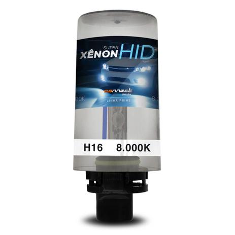Lâmpada Xênon Reposição H16 8000K 12V 35W Tonalidade Azulada Aplicação Farol - Prime Menor preço em Lâmpada Xênon Reposição H16 8000K 12V 35W Tonalidade Azulada Aplicação Farol - Prime