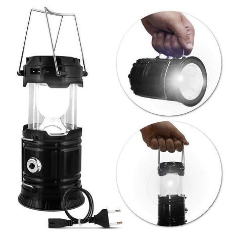 Lampião Luminária Elétrica Solar Recarregável Bivolt USB 6 Led BL-5800 - Ffj é boa?