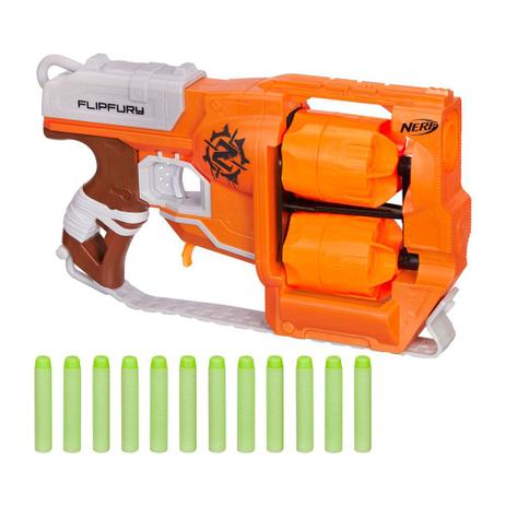 Lança Dardos Nerf Zombie Flipfury - Hasbro Menor preço em Lança Dardos Nerf Zombie Flipfury - Hasbro