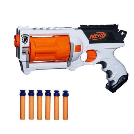 Lançador Dardos Nerf N-Strike Elite Maverick Rev-6 A7998 - Hasbro Menor preço em Lançador Dardos Nerf N-Strike Elite Maverick Rev-6 A7998 - Hasbro