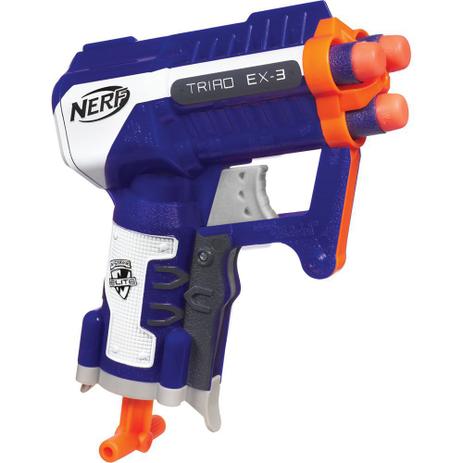 Lançador de Dardos Nerf N-Strike Elite Triad A3845 Hasbro Menor preço em Lançador de Dardos Nerf N-Strike Elite Triad A3845 Hasbro