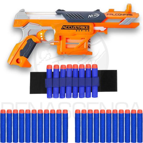 Lançador Nerf Volt + Colete + Pulseira + 30 Dardos Brinquedo na