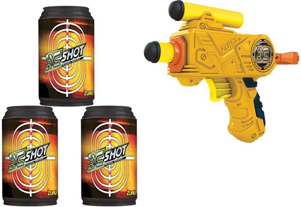 Lancador Lanca Dardos X-SHOT C/3 Latas Candide Menor preço em Lancador Lanca Dardos X-SHOT C/3 Latas Candide