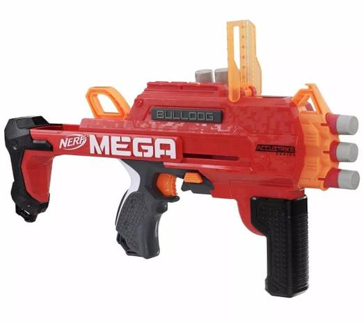 Lançador Nerf Mega Accustrike Bulldog 2 em 1 - Hasbro Menor preço em Lançador Nerf Mega Accustrike Bulldog 2 em 1 - Hasbro