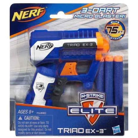 Lançador Nerf N-strike Elite - Triad Ex-3 - Hasbro Menor preço em Lançador Nerf N-strike Elite - Triad Ex-3 - Hasbro