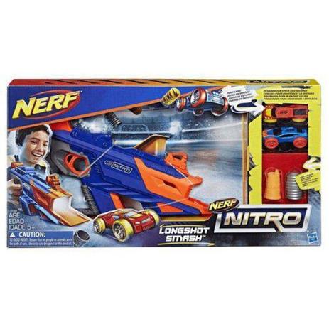Lançador Nerf Nitro Longshot Smash C0784 - Hasbro Menor preço em Lançador Nerf Nitro Longshot Smash C0784 - Hasbro