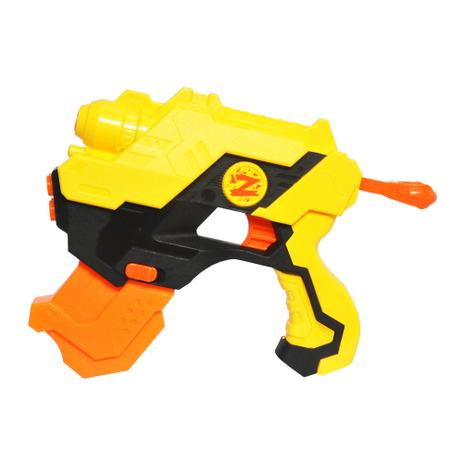 Lançador Super Shot 2 em 1 com Dardos Amarelo - DM Toys Menor preço em Lançador Super Shot 2 em 1 com Dardos Amarelo - DM Toys