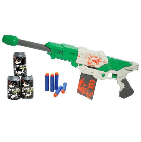 Lançador Super Shot Master Brinquedo 60cm Com 10 Dardos Verde (DMT5160) - Dm toys Menor preço em Lançador Super Shot Master Brinquedo 60cm Com 10 Dardos Verde (DMT5160) - Dm toys