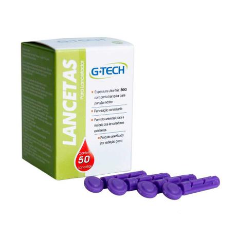 Lanceta Para Lancetador 30g Cx C 50 Un G Tech Lancetadores E Lancetas Magazine Luiza