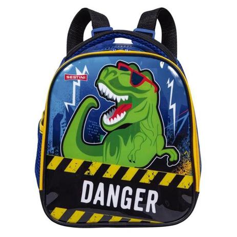 Lancheira Infantil Grande Dinossauro Escolar Masculina Azul - Sestini - Lancheira  Infantil - Magazine Luiza