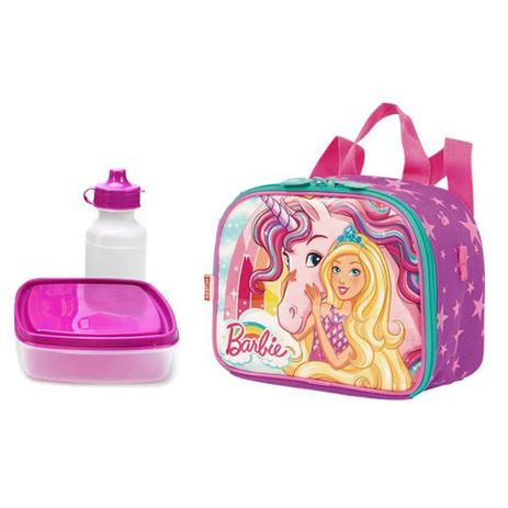 Lancheira Térmica Barbie Unicórnio Dreamtopia - Sestini Menor preço em Lancheira Térmica Barbie Unicórnio Dreamtopia - Sestini