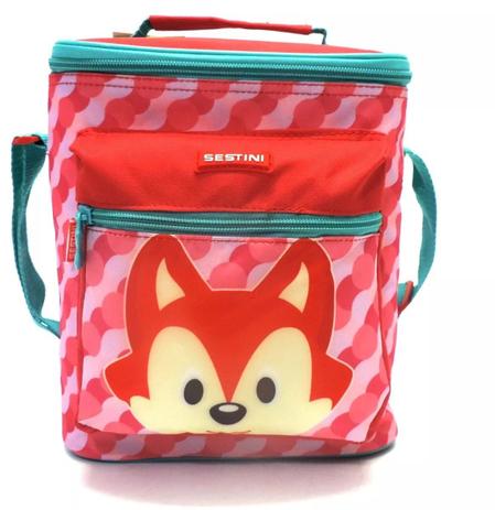 Lancheira Térmica Kids Fox Sestini Rosa Dois Bolsos 2019 Menor preço em Lancheira Térmica Kids Fox Sestini Rosa Dois Bolsos 2019