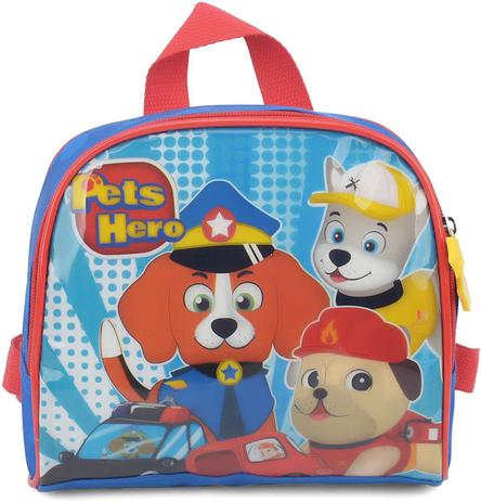 Lancheira Termica PETS Hero MAO/COSTAS AZUL - Luxcel Menor preço em Lancheira Termica PETS Hero MAO/COSTAS AZUL - Luxcel