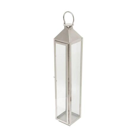Lanterna de Aço Inox Leda Grande 17cmx17cmx90cm Rojemac Prata Menor preço em Lanterna de Aço Inox Leda Grande 17cmx17cmx90cm Rojemac Prata