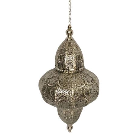 Lanterna de teto decorativa de metal 29cm x 29cm x 53cm - Btc decor Menor preço em Lanterna de teto decorativa de metal 29cm x 29cm x 53cm - Btc decor