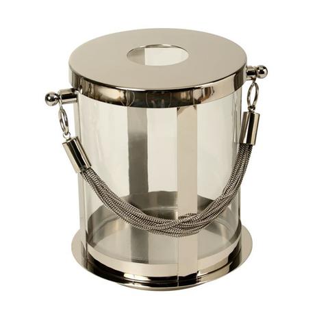 Lanterna Decorativa de Aço Inox e Vidro Barrel com alça de correntes - Maria pia casa Menor preço em Lanterna Decorativa de Aço Inox e Vidro Barrel com alça de correntes - Maria pia casa