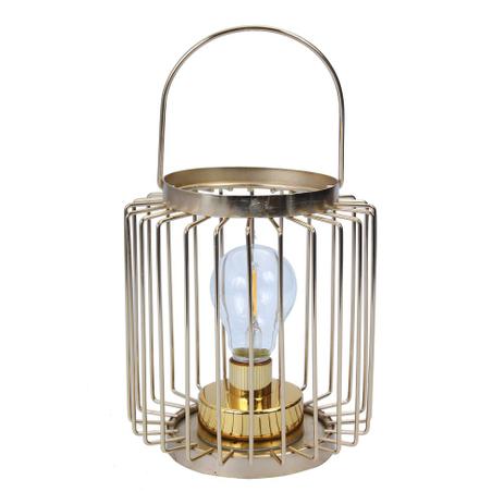 Lanterna Decorativa de Vidro e Ferro Dourado Divina Luz 20cm Concepts Life Menor preço em Lanterna Decorativa de Vidro e Ferro Dourado Divina Luz 20cm Concepts Life