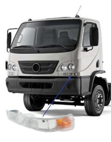 Lanterna dianteira cristal ld mercedes acello 715 815 915 1016 - Pradolux Menor preço em Lanterna dianteira cristal ld mercedes acello 715 815 915 1016 - Pradolux