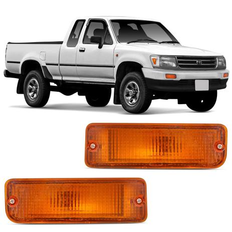Lanterna Dianteira Pisca Para-choque Hilux 1992 a 2000 Âmbar Lente Estriada - Prime Menor preço em Lanterna Dianteira Pisca Para-choque Hilux 1992 a 2000 Âmbar Lente Estriada - Prime