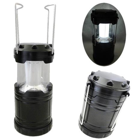 Lanterna Lampião Camping a Pilhas 4 LEDS PRETO CBRN01255 - Commerce brasil é boa?