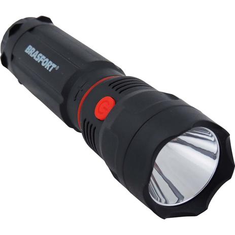 Menor preço em Lanterna Led Base Magnética Cops Com Luz Auxiliar Preto Brasfort