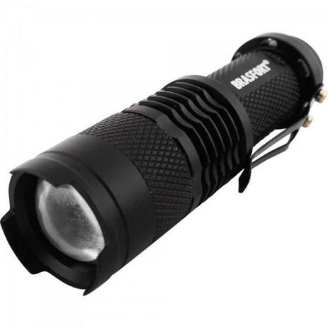 Lanterna LED C/Zoom Mini Preto BRASFORT - Marca Menor preço em Lanterna LED C/Zoom Mini Preto BRASFORT - Marca