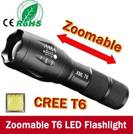 Lanterna Led Cree T6 Zoom 3800 Lumens - Pocketman Menor preço em Lanterna Led Cree T6 Zoom 3800 Lumens - Pocketman