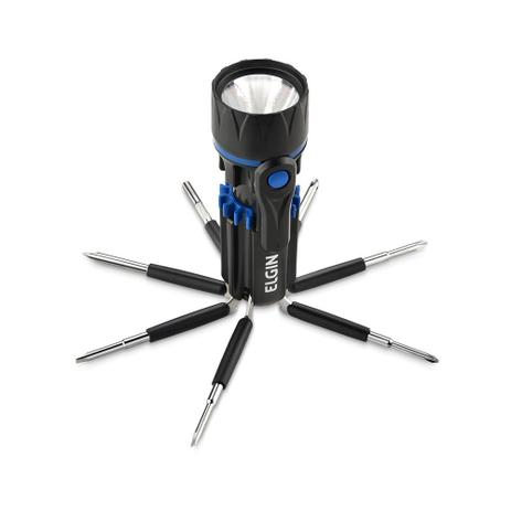 Lanterna Led Elgin Versátil 8 Em 1 C/ 3 Philips E 4 Fendas Menor preço em Lanterna Led Elgin Versátil 8 Em 1 C/ 3 Philips E 4 Fendas