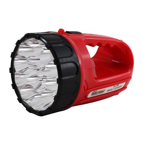 Lanterna Recarregável 15 Leds Alça Western Western Menor preço em Lanterna Recarregável 15 Leds Alça Western Western