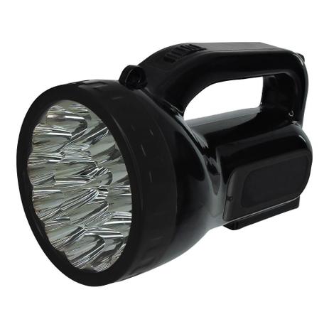 Lanterna Recarregável luz led bateria de longa duração Preto - Internacional Menor preço em Lanterna Recarregável luz led bateria de longa duração Preto - Internacional