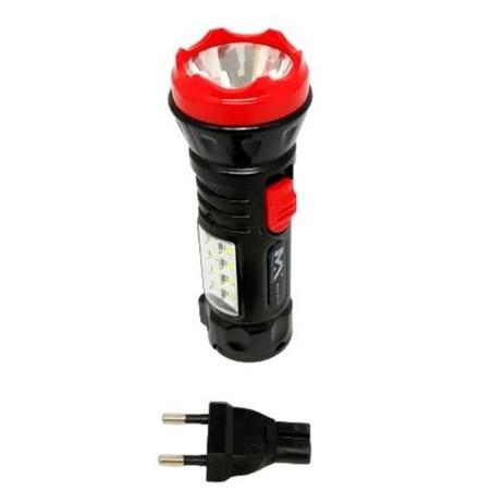 Lanterna recarregável manual 8+1 led - autonomia de 8 horas - Maxmidia Menor preço em Lanterna recarregável manual 8+1 led - autonomia de 8 horas - Maxmidia