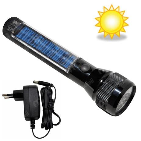 Lanterna Recarregavel Solar e Eletrica 15 Led Mor Menor preço em Lanterna Recarregavel Solar e Eletrica 15 Led Mor