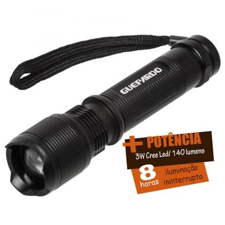 Lanterna Tatica Attack Recarregavel Bivolt Guepardo Menor preço em Lanterna Tatica Attack Recarregavel Bivolt Guepardo
