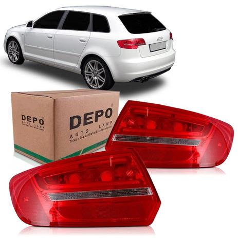 Lanterna Traseira A3 2009 2010 Sportback Led Canto - Depo Menor preço em Lanterna Traseira A3 2009 2010 Sportback Led Canto - Depo