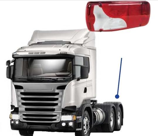 Lanterna traseira bicolor le scania série 4 com vigia funções de freio, posição, pisca ré - Pradolux Menor preço em Lanterna traseira bicolor le scania série 4 com vigia funções de freio, posição, pisca ré - Pradolux