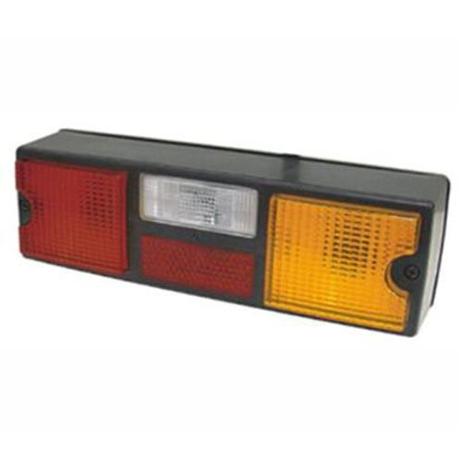 Lanterna traseira bicolor scania sem vigia lente gf050en multifuncional Menor preço em Lanterna traseira bicolor scania sem vigia lente gf050en multifuncional