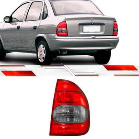 Lanterna traseira corsa sedan 2000 até 2002 ld ré fumê bicolor 4 portas - Ht Menor preço em Lanterna traseira corsa sedan 2000 até 2002 ld ré fumê bicolor 4 portas - Ht