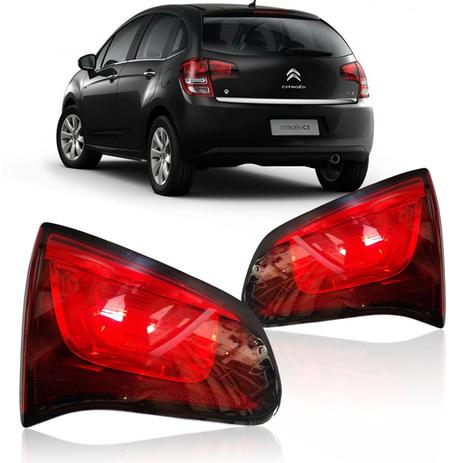 Lanterna Traseira Da Mala Citroen C3 2013 2014 - Sp acessórios Menor preço em Lanterna Traseira Da Mala Citroen C3 2013 2014 - Sp acessórios
